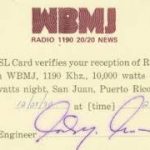 1190 San Juan WBMJ QSL Card