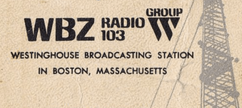 Dick Summer, WBZ 1030 Boston | August, 1964